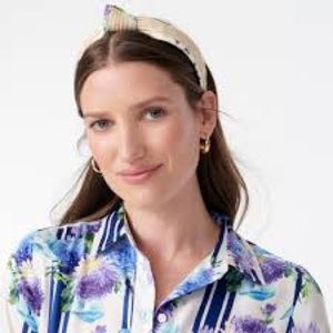 J Crew Liberty Fabric Rattan Headband NWT